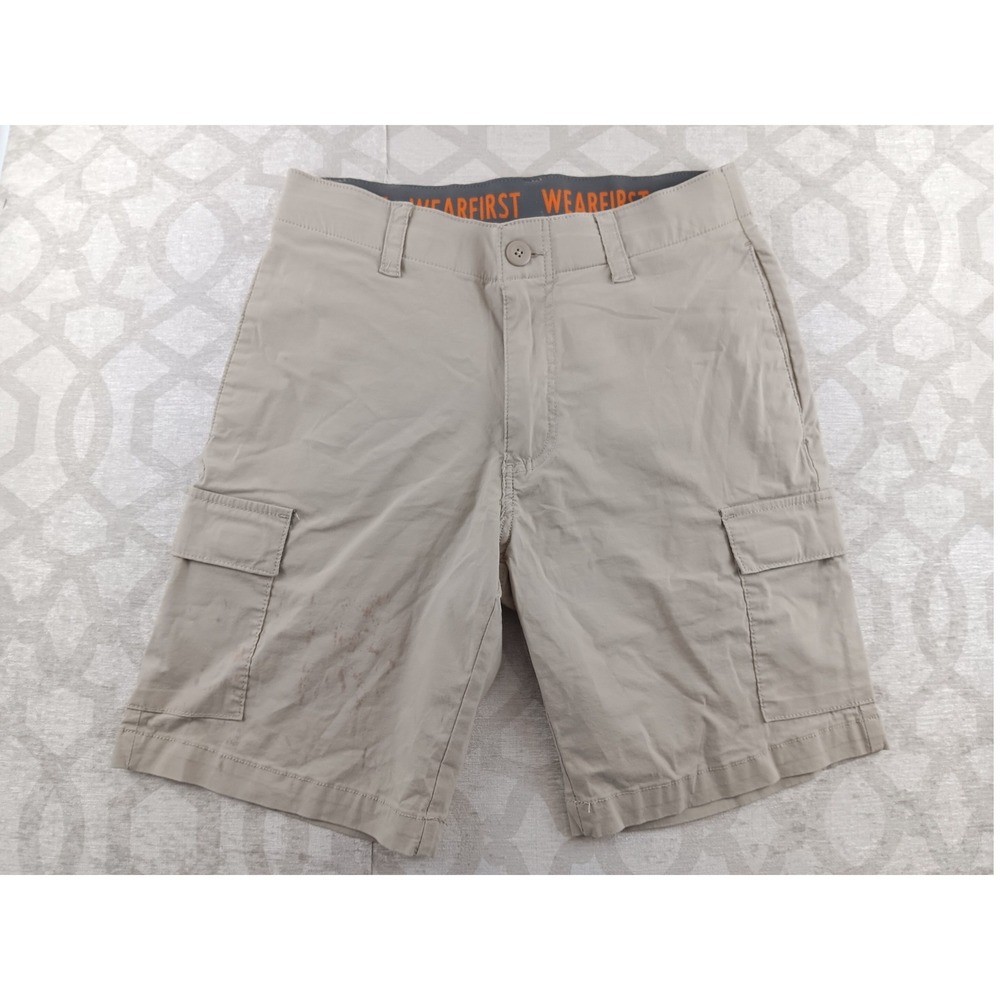 WearFirst Men's Tan‎ Cargo Shorts Size 30 Utility Outdoor Casual